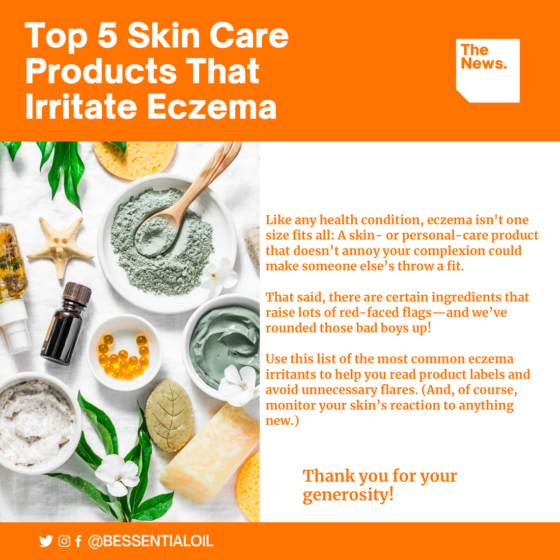 Top 5 Skin Care Products That Irritates Eczema🧴